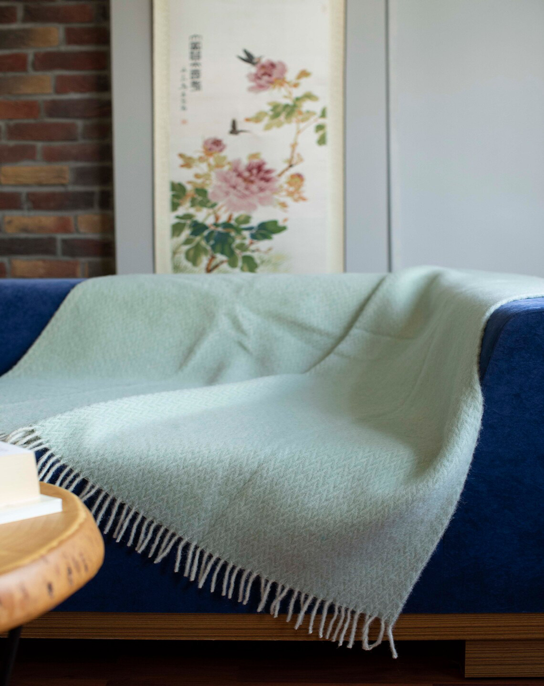 Bayou Light Blue Throw & Blanket