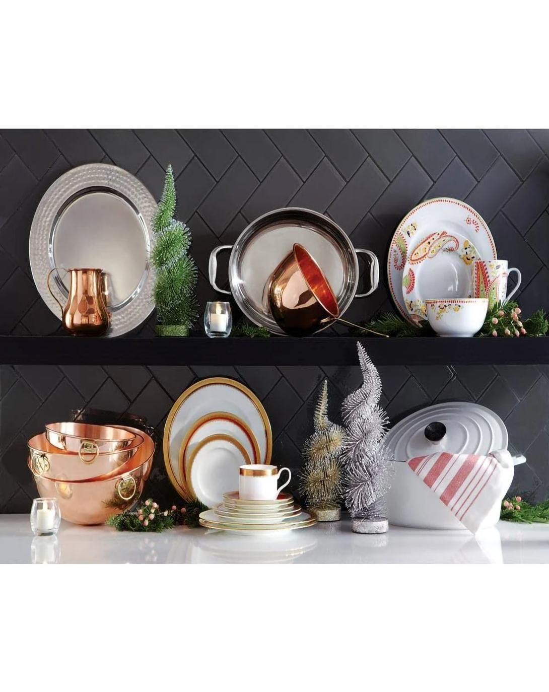 Beautiful Copper Finish Serverware