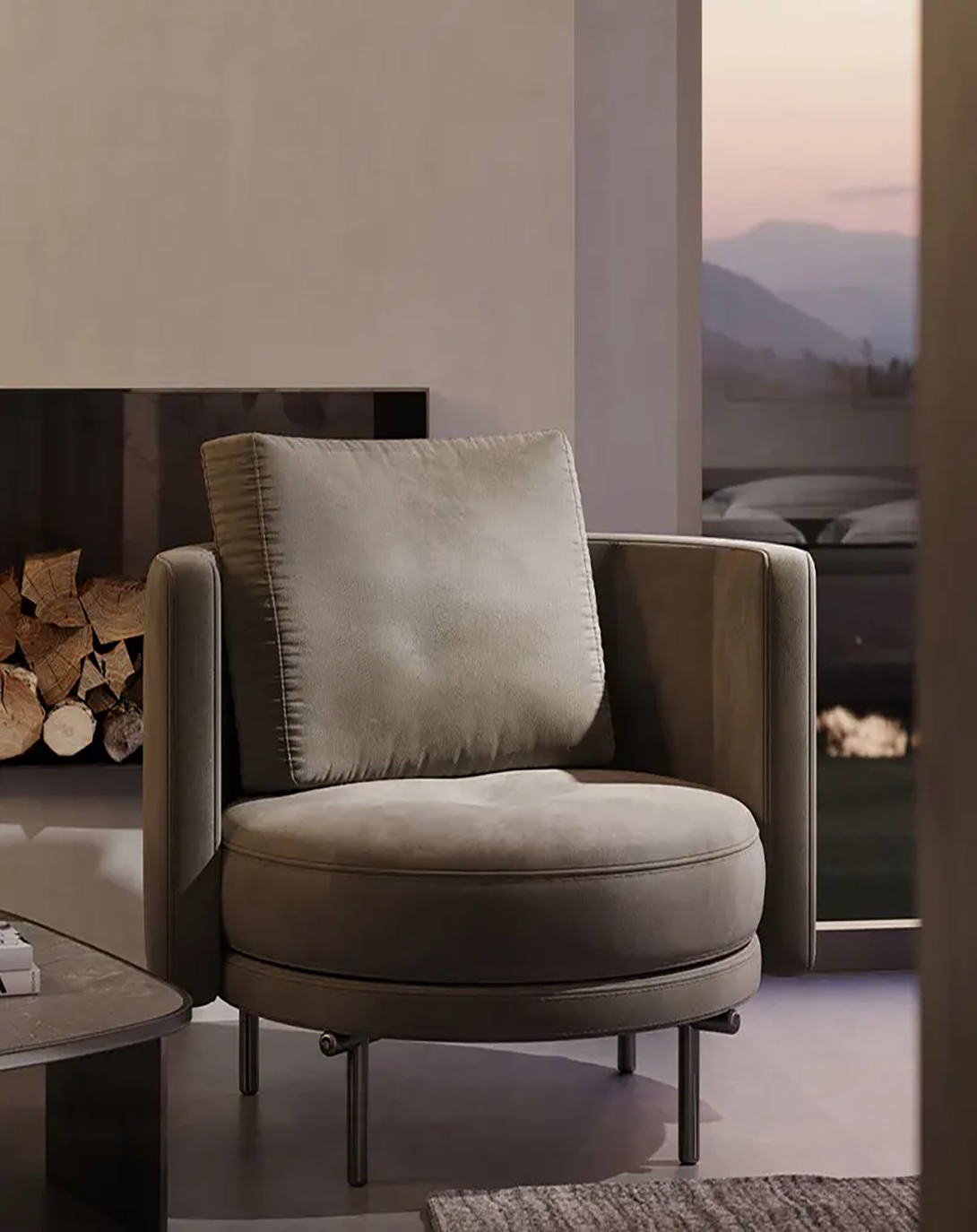 Beautiful Modern Tufted Sofa Chair ANGIE HOMES