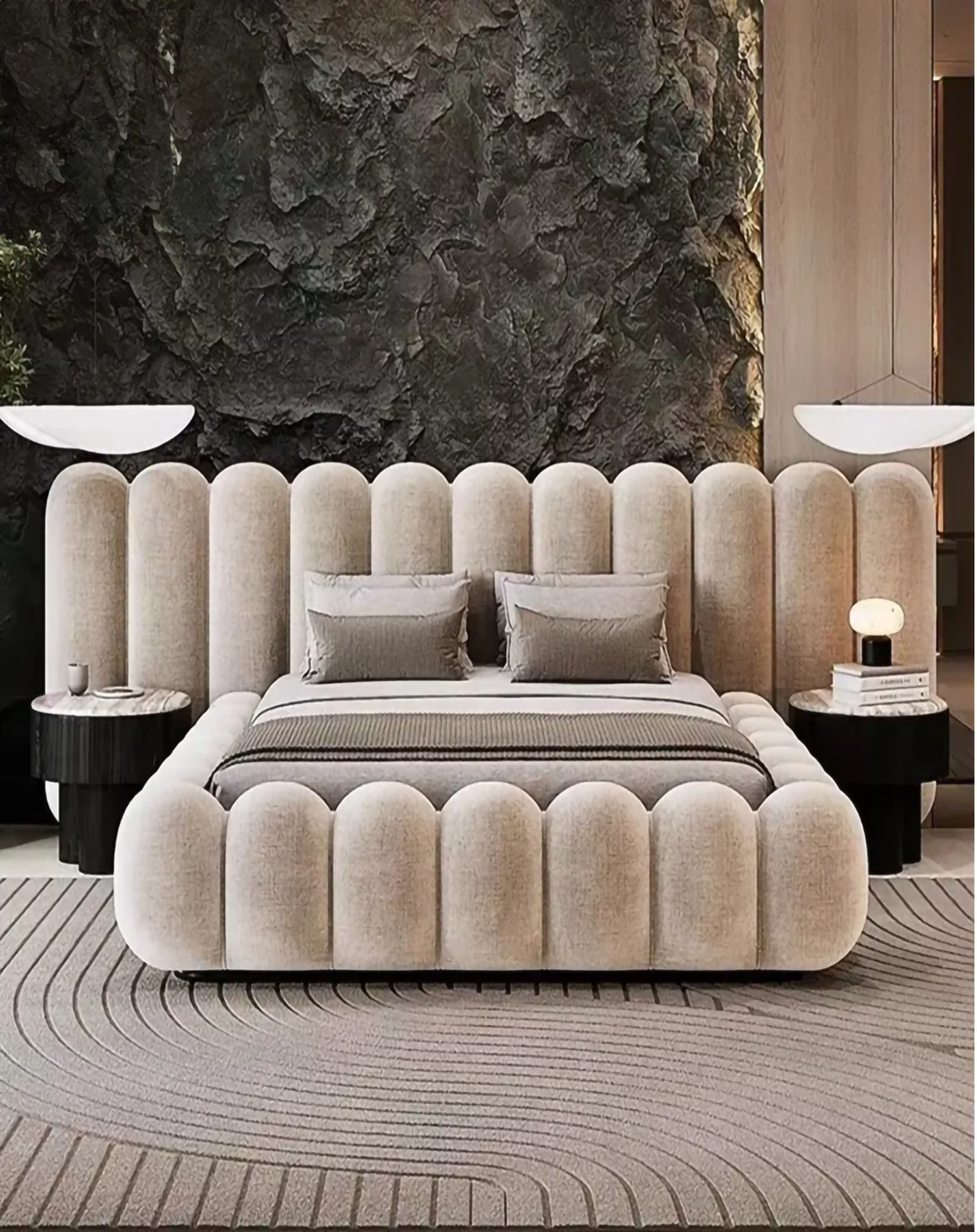 Beautiful Modern White Luxury Bed
