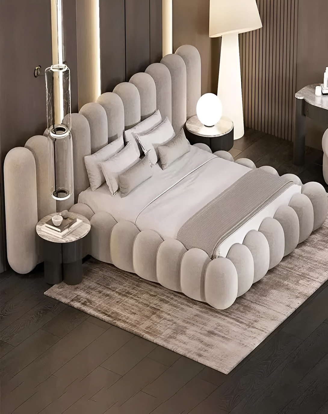 Beautiful Modern White Luxury Bed