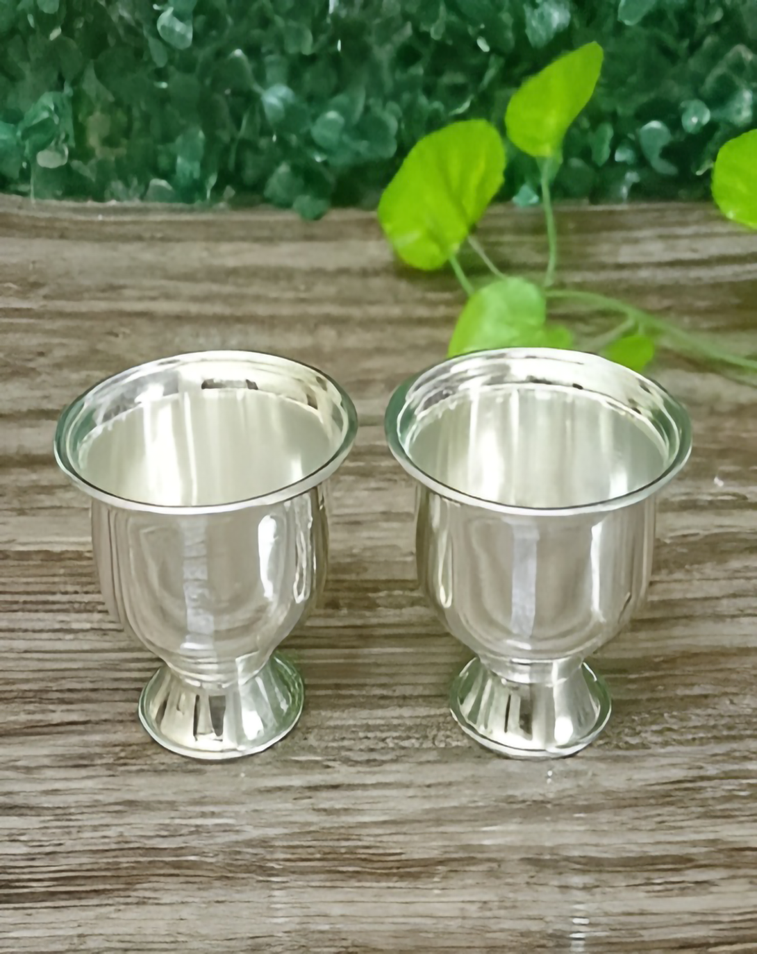 Beautiful Silver Plated Shade Katori - Angie India Serverware