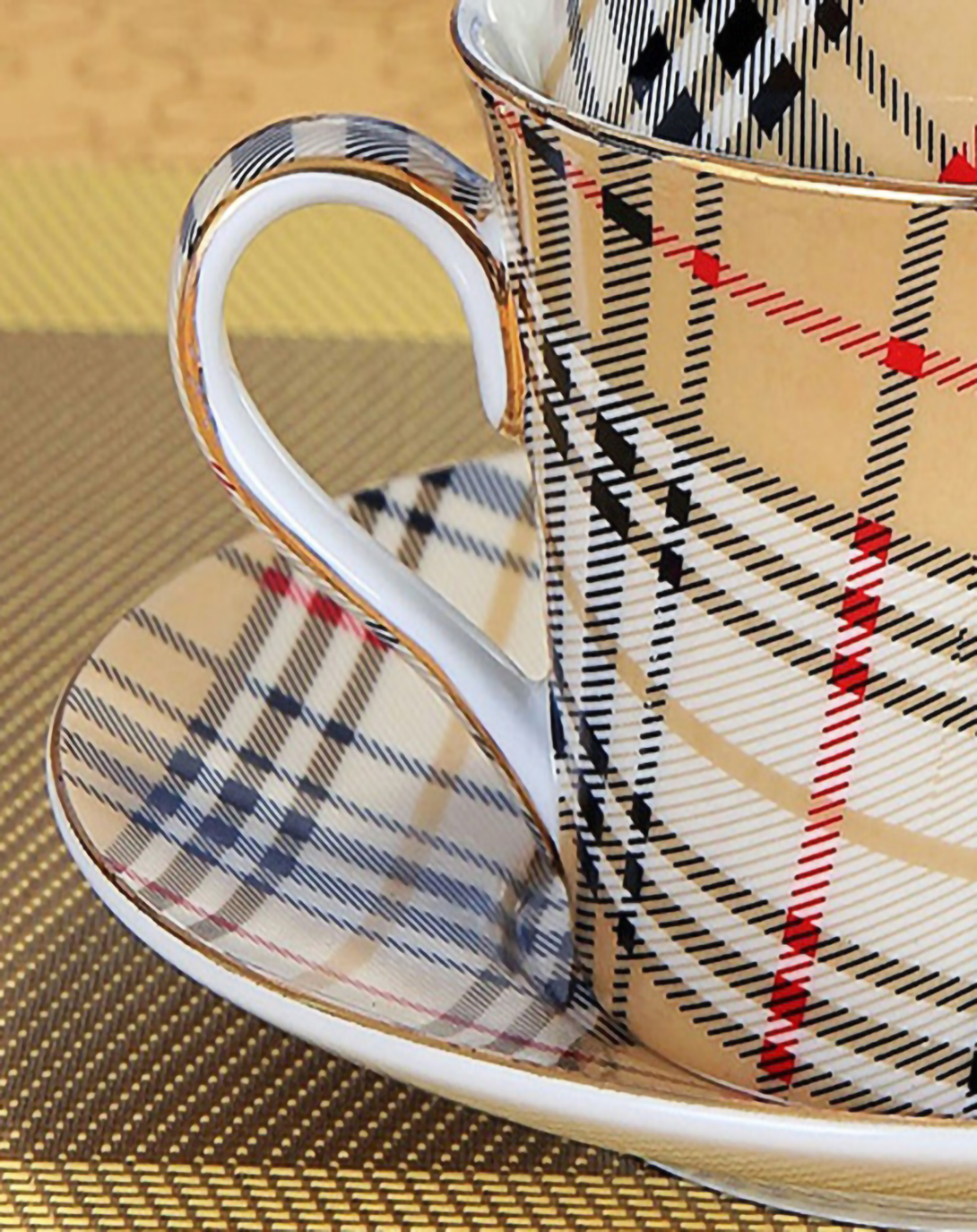 Beige Yellow Oppulance Tea Set