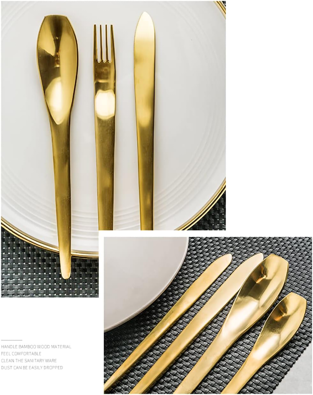 Bennett Gold Finish Cutlery