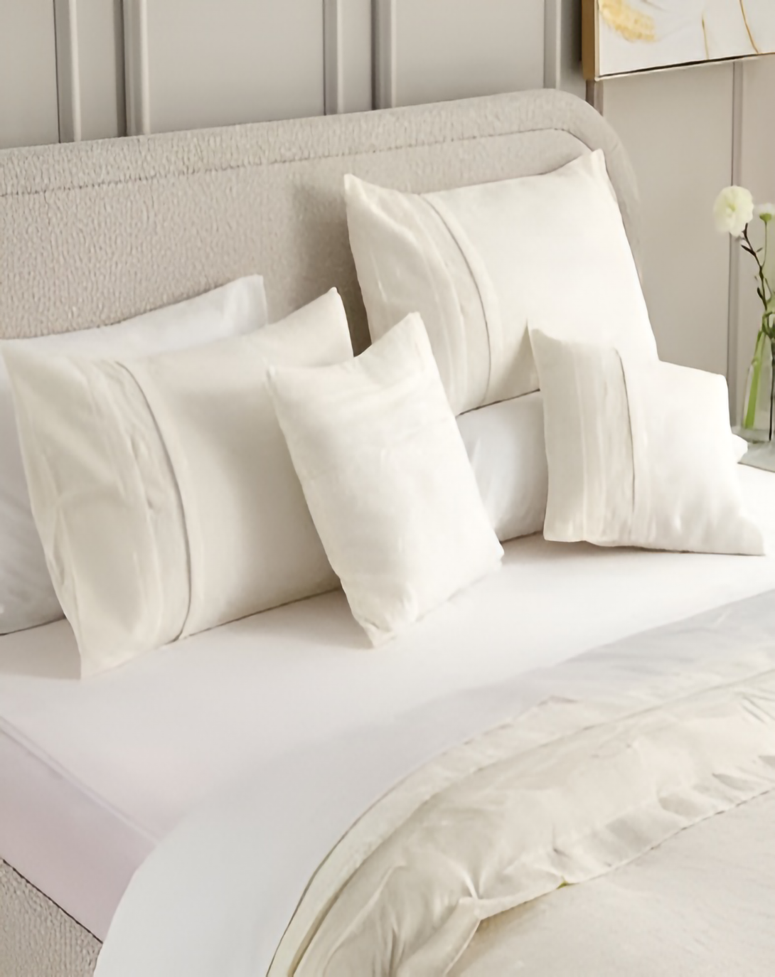 Betty best sky blue Bed Set (4 Pcs)