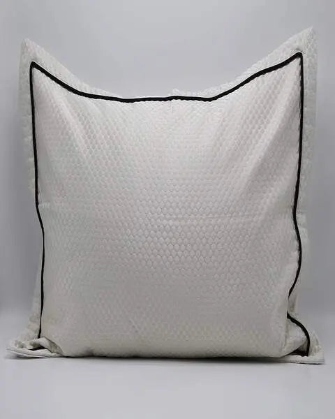 Black line beautiful white pillows
