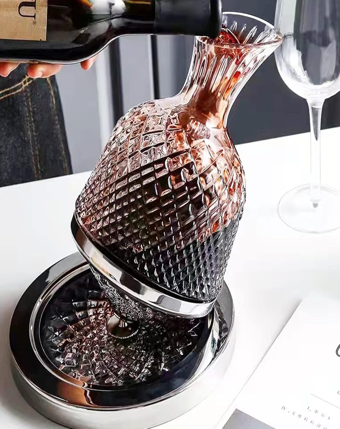 Blown Stylish Decanter ANGIE HOMES