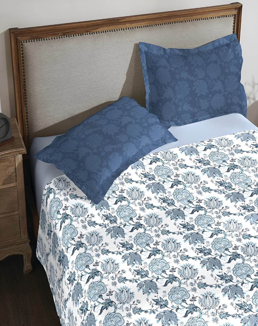 Bohemia elegant sky blue  Bed Set (4 Pcs) ANGIE HOMES