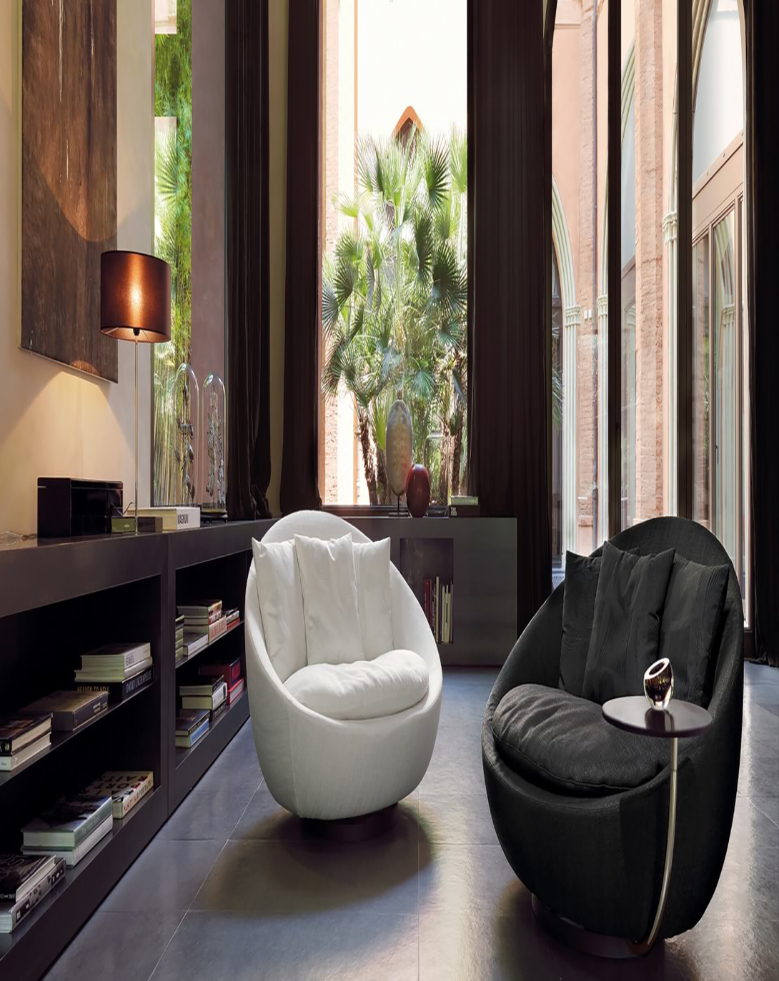 Bowl Sofa Sets | (White) round sofa chair ANGIE HOMES