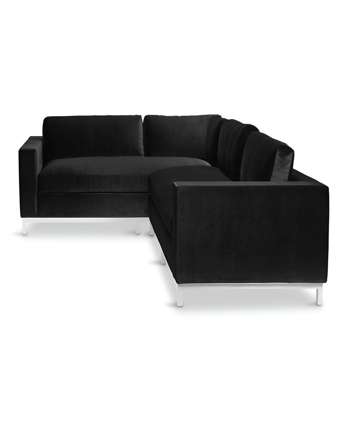 Brennan Black L SHAPE SOFA ANGIE HOMES
