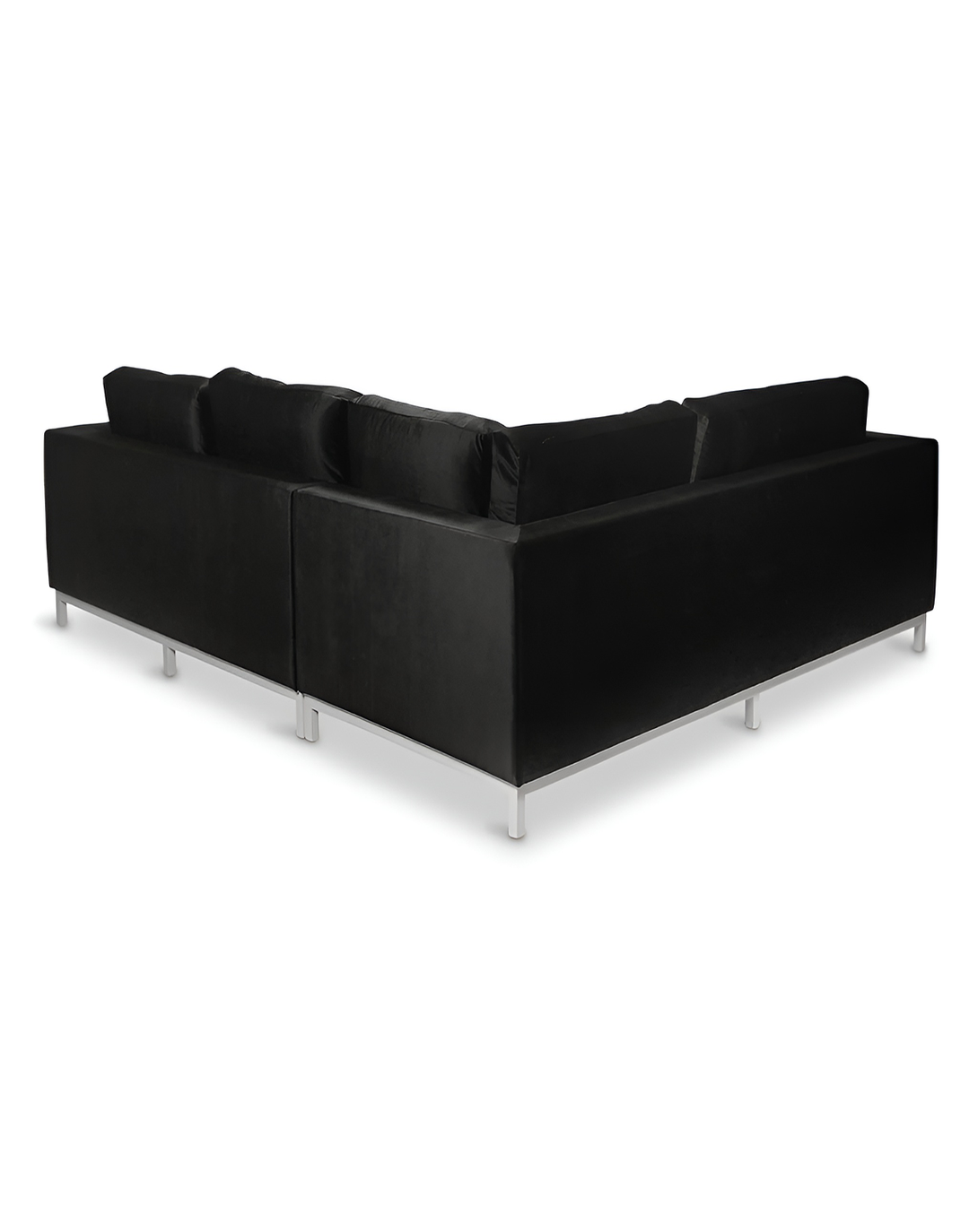 Brennan Black L SHAPE SOFA ANGIE HOMES