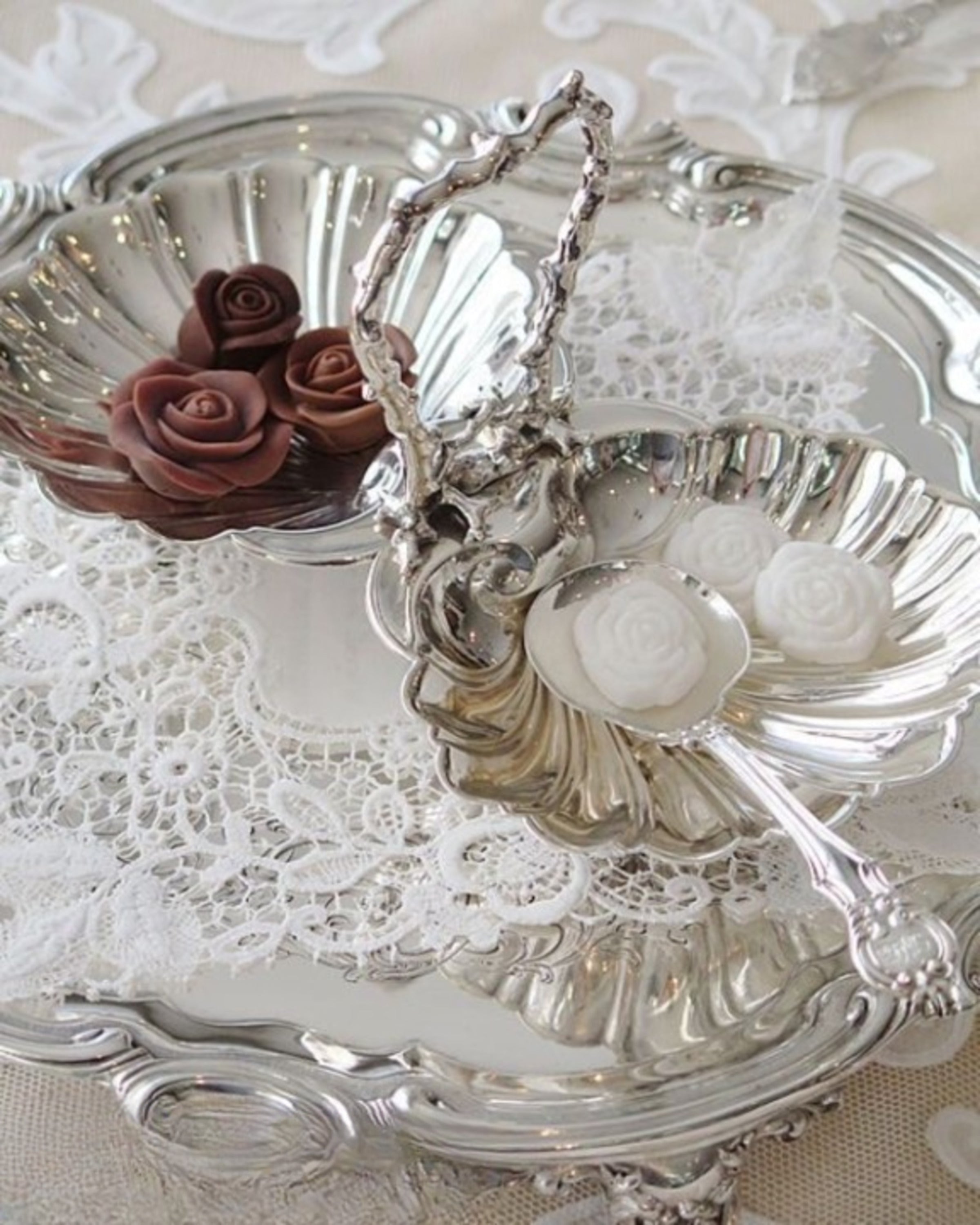 Brilliance Bloom Silver Bowl ANGIE HOMES