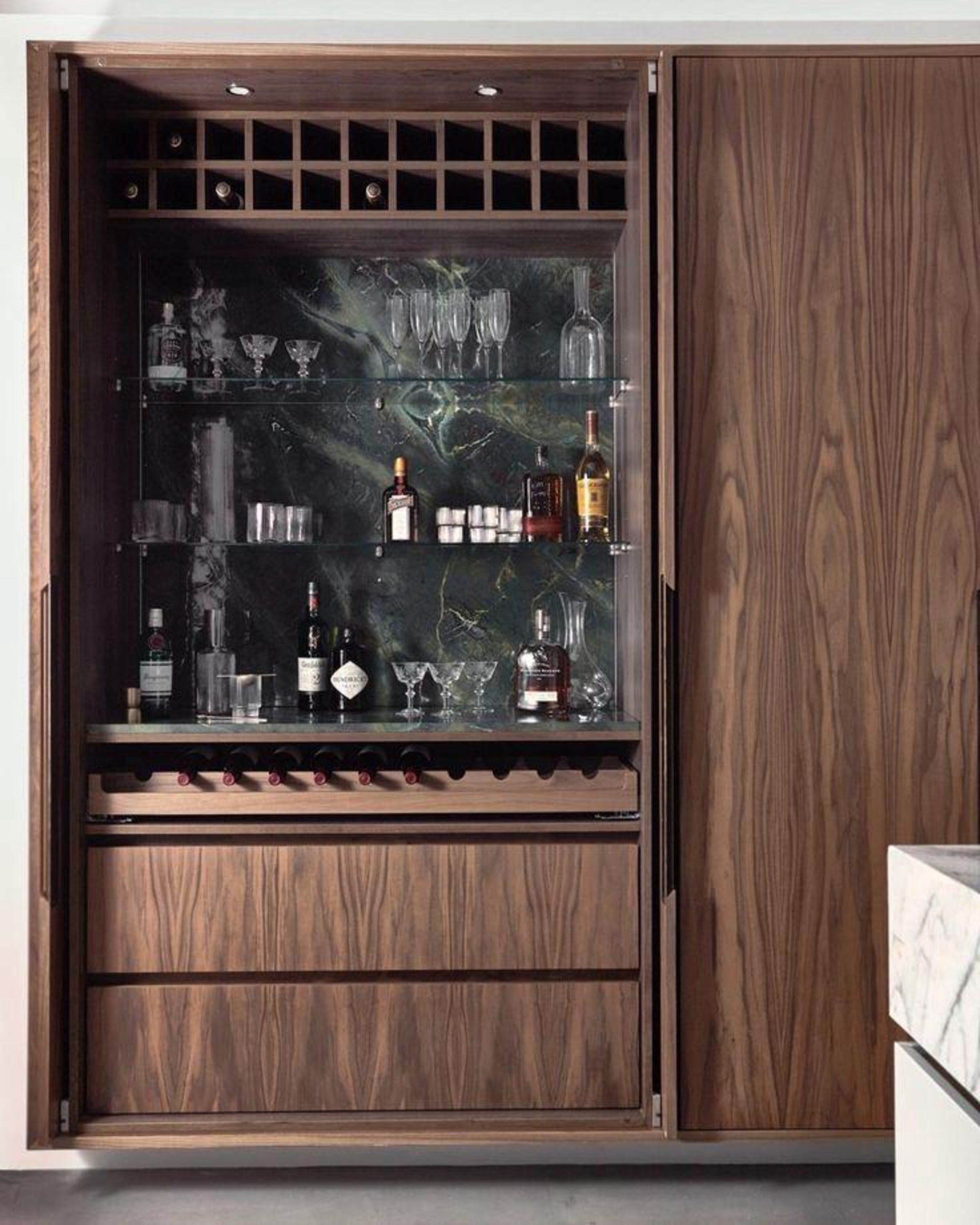 Brown Stylish Bar Unit ANGIE HOMES