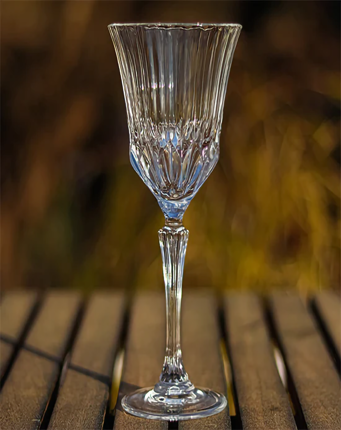 CERI FINE CUT CRYSTAL WINE & CHAMPAGNE GLASS SET ANGIE HOMES