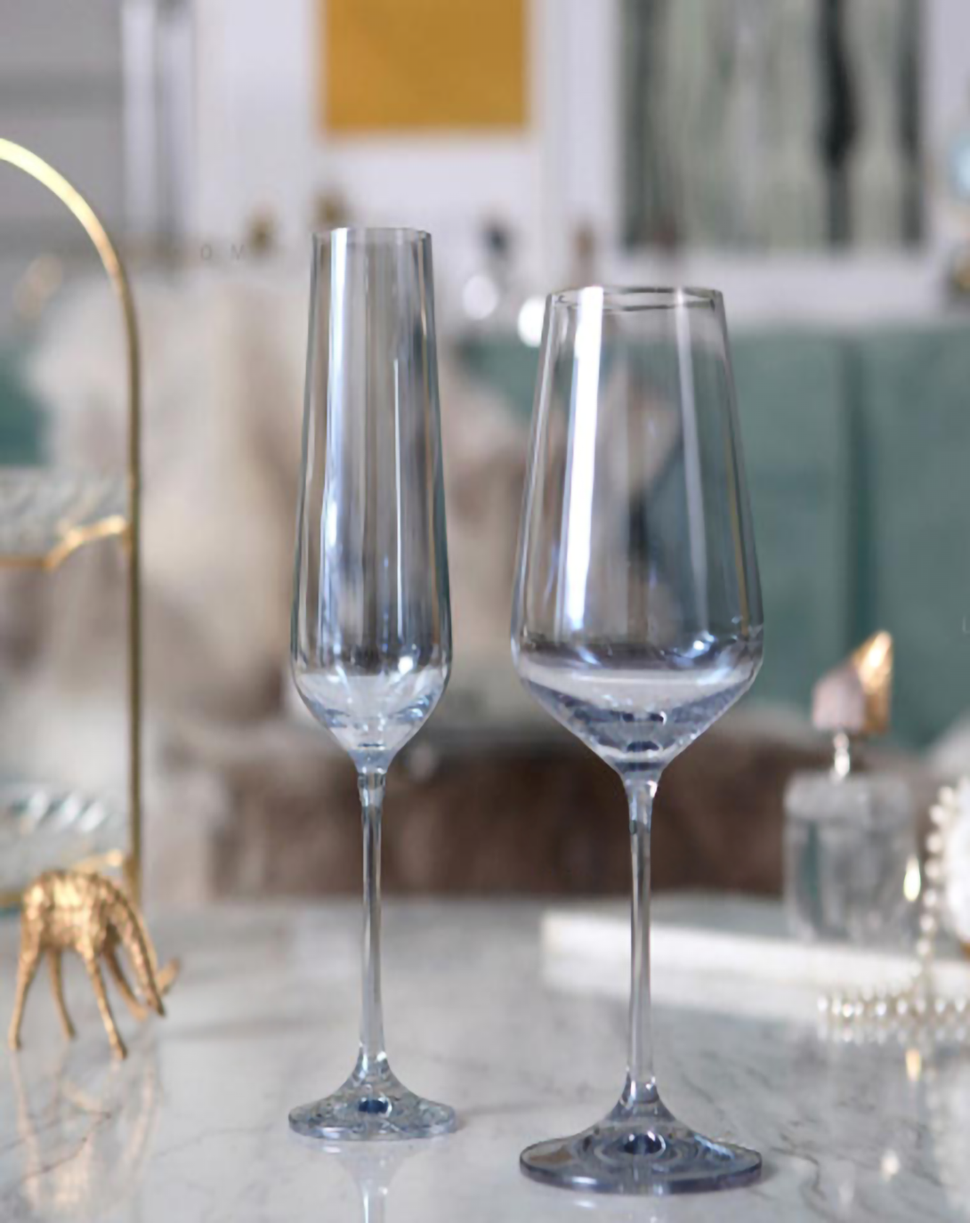 CERI FINE WINE & CHAMPAGNE GLASS SET
