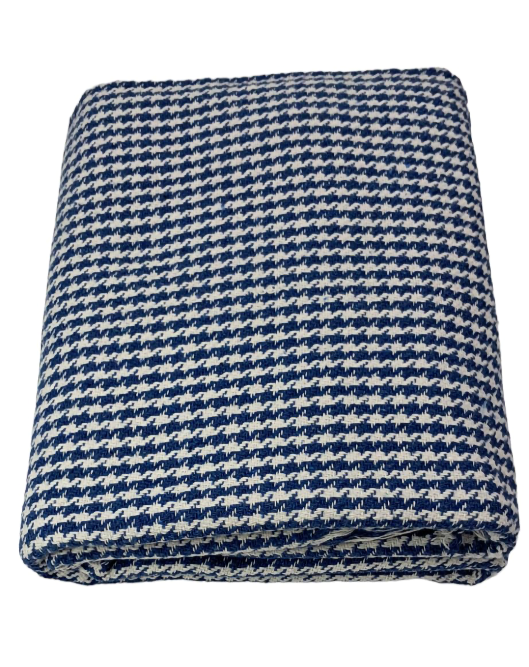 CHIA BLUE & WHITE HOUNDSTOOTH PATTERN FABRIC ANGIE HOMES