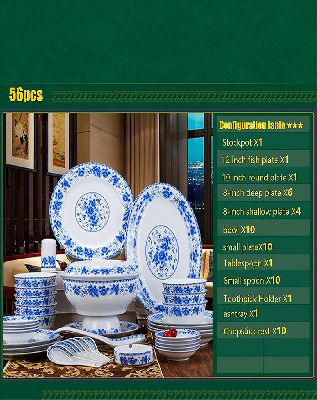 CONSOLAS BLUE TEA SET & DINNER SETS