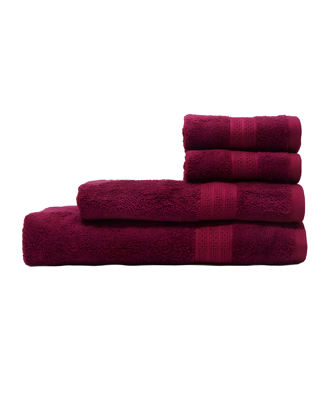 CORAL BATH TOWELS- 4PCS