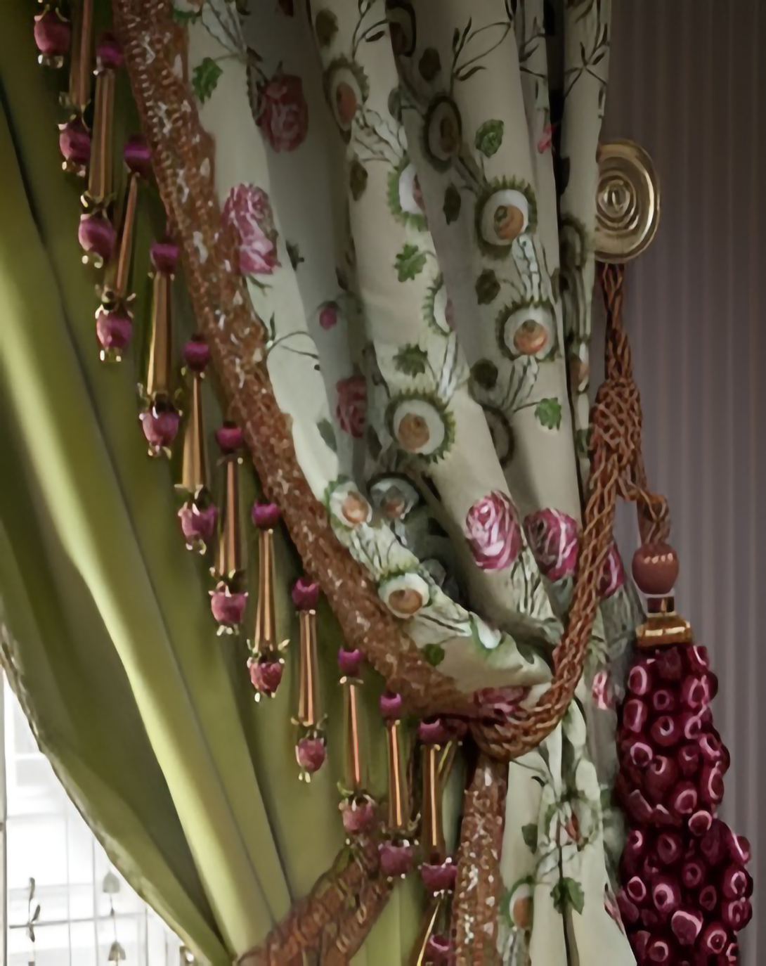 CORA TWO-SIDED GREEN CURTAINS ANGIE HOMES