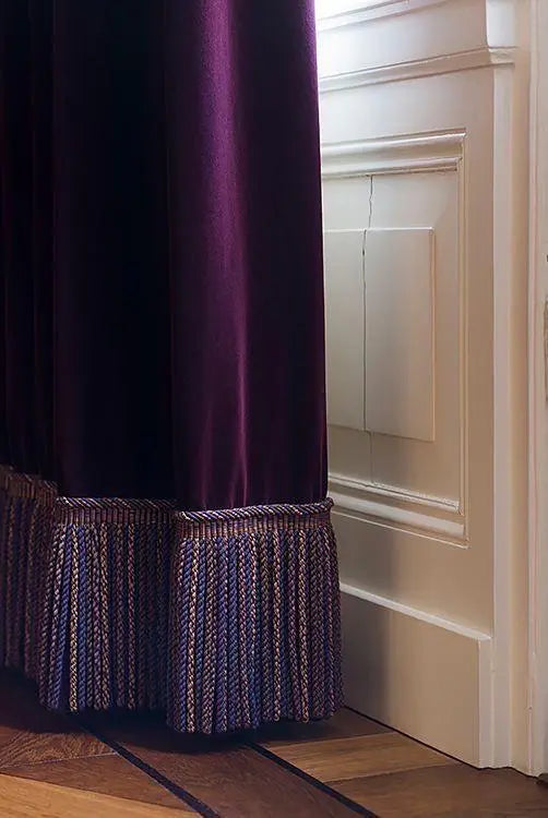 Cortina Satin Purple Curtains