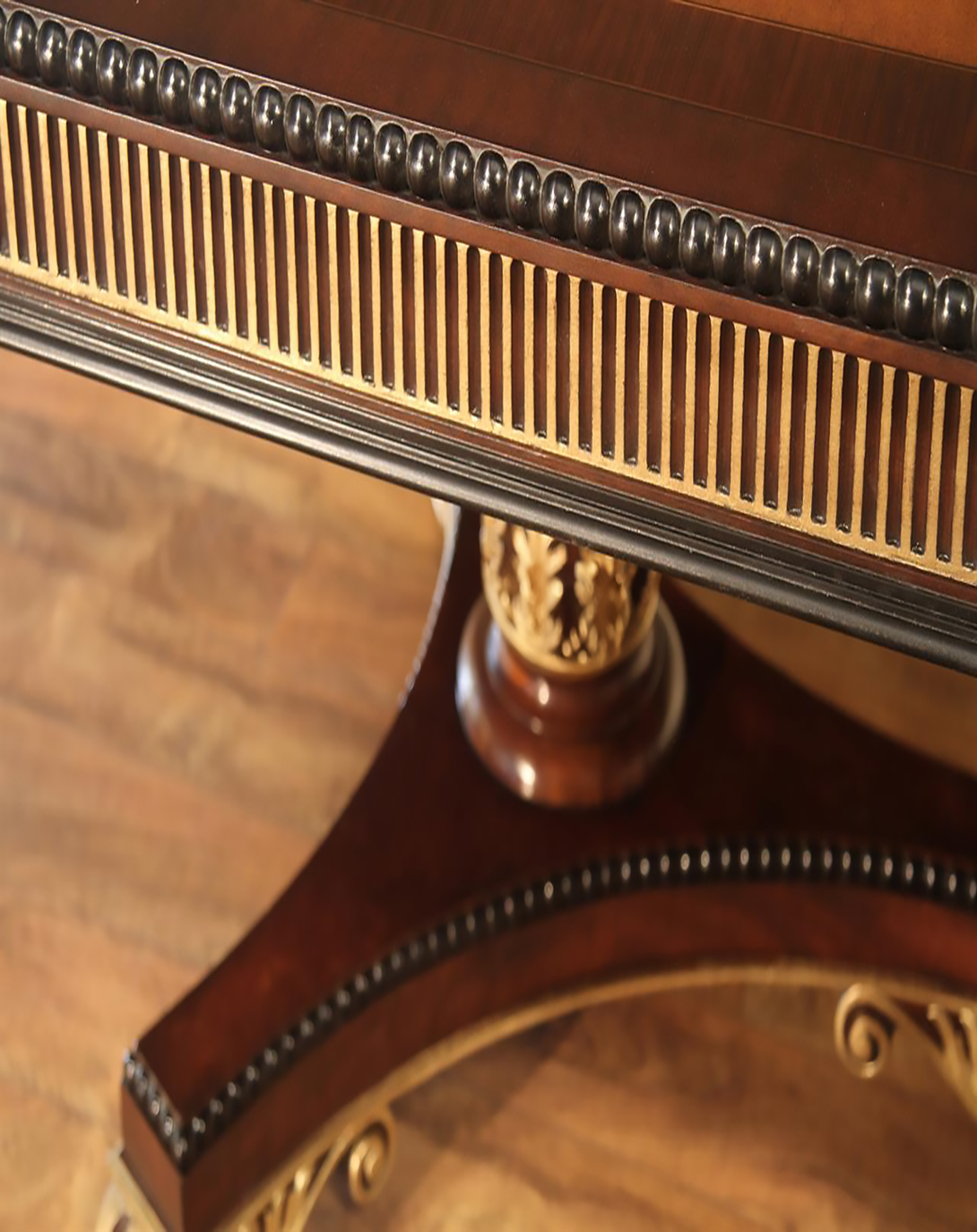 CRUX CLASSIC DINING TABLE WITH WALLNUT FINISH ANGIE HOMES