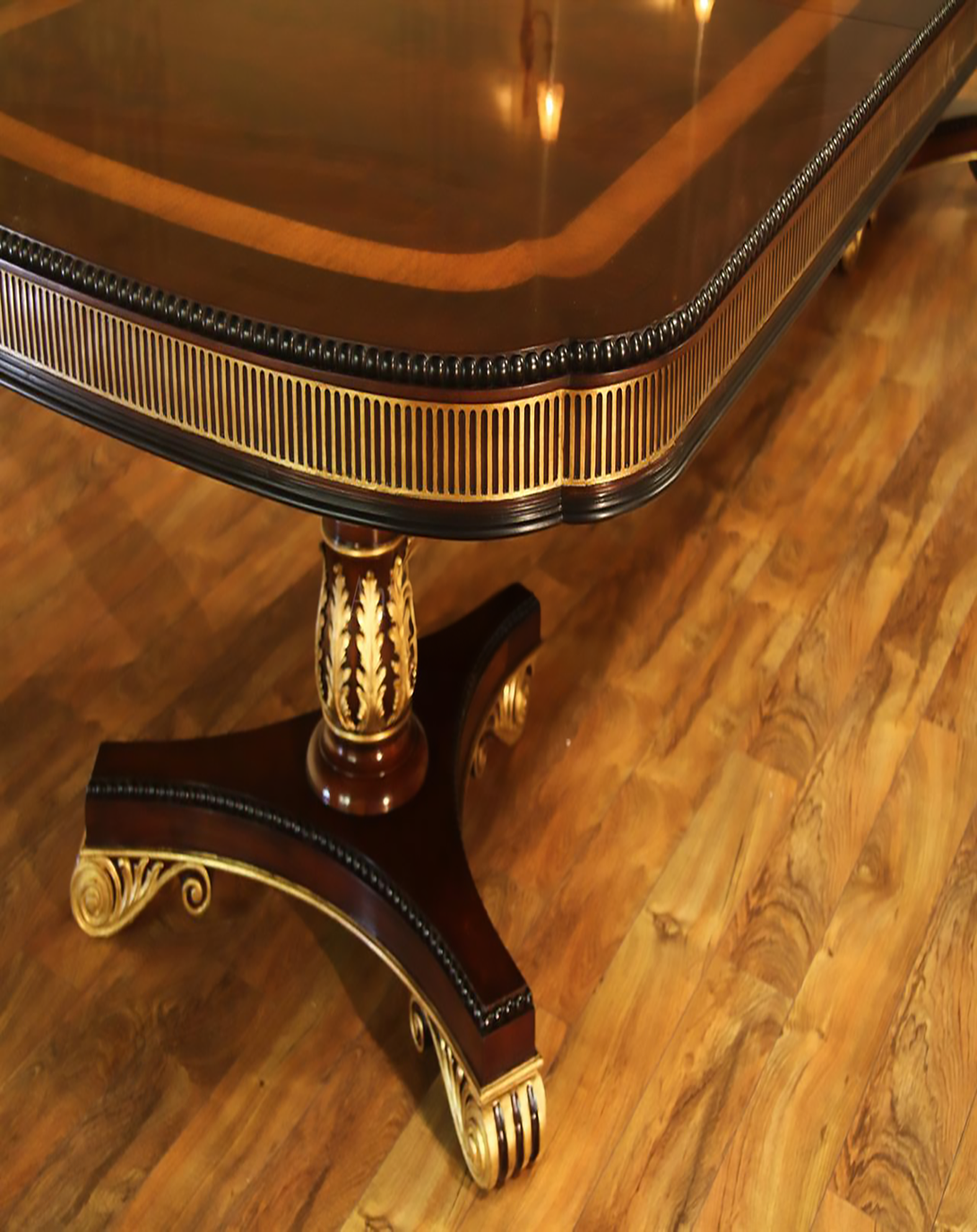 CRUX CLASSIC DINING TABLE WITH WALLNUT FINISH ANGIE HOMES