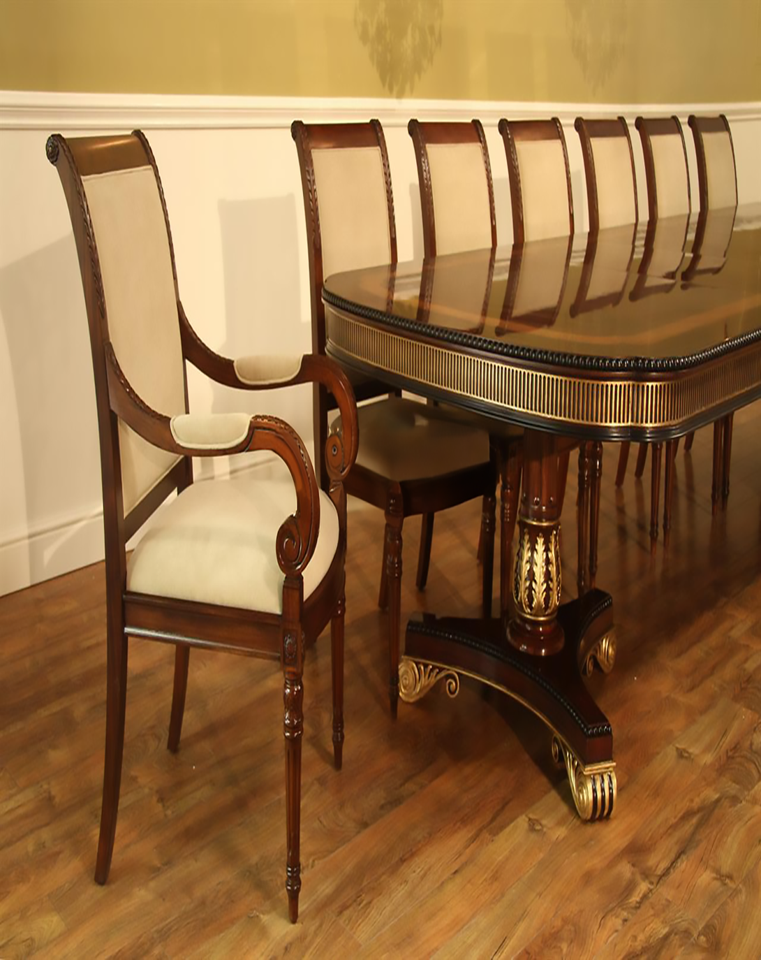 CRUX CLASSIC DINING TABLE WITH WALLNUT FINISH ANGIE HOMES