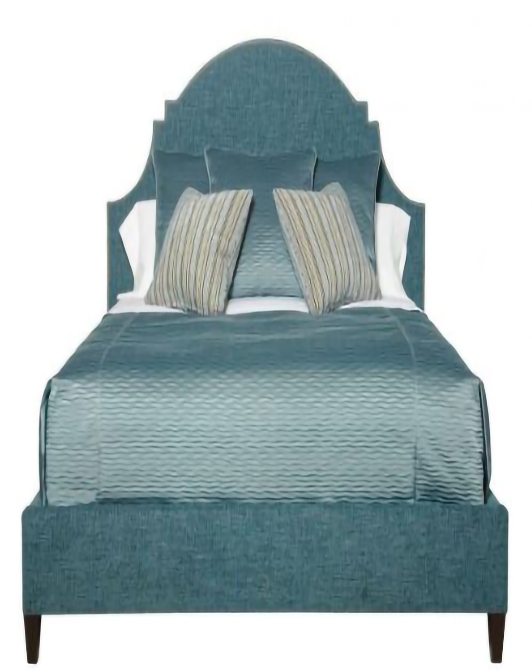Carter Blue Bed With Head Board
