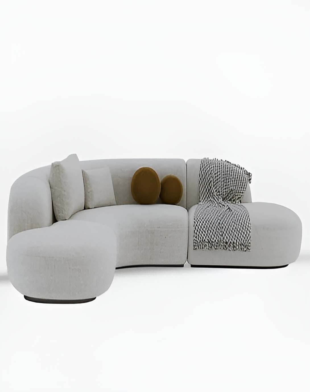 CasaComfy Fabric L-Shaped Sofa ANGIE HOMES