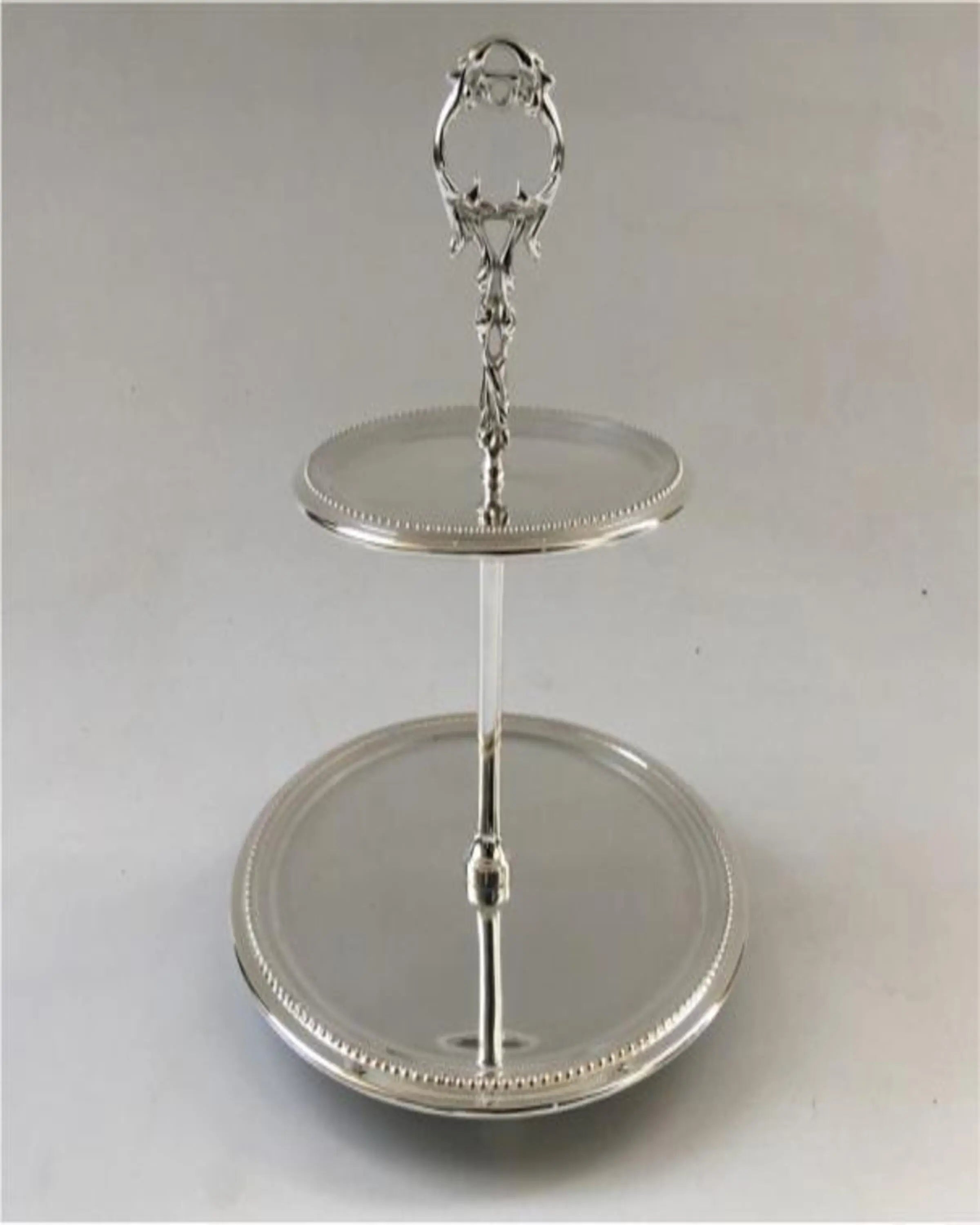 Charlie Silver Plated Cake Tray ANGIE HOMES