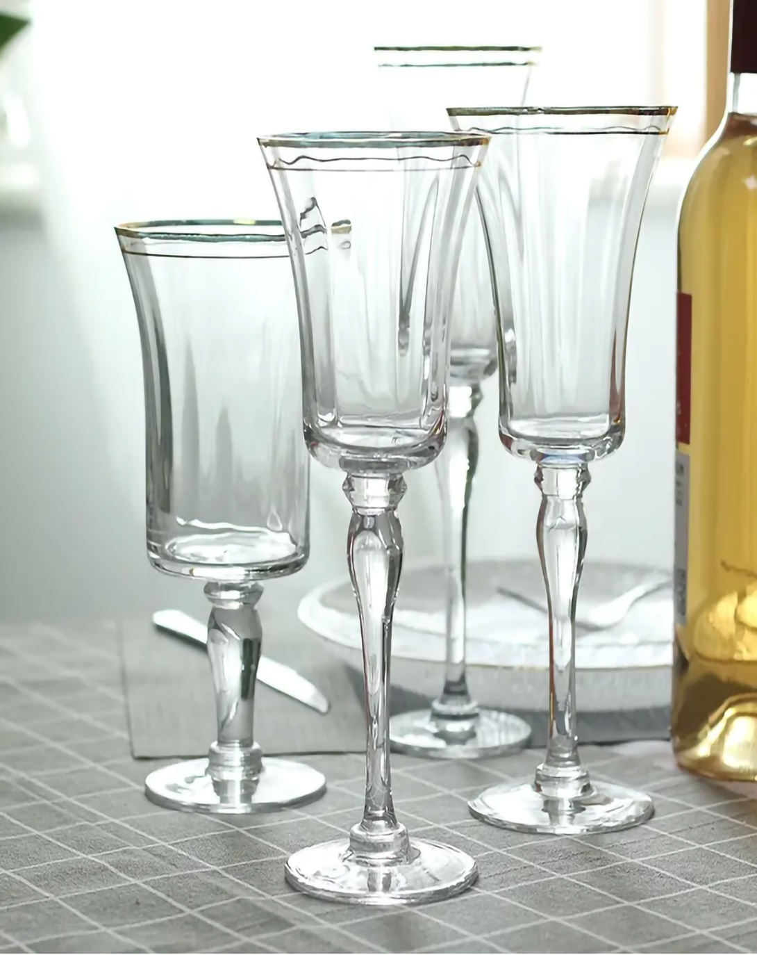Chinar Wine & Champagne Glass Set