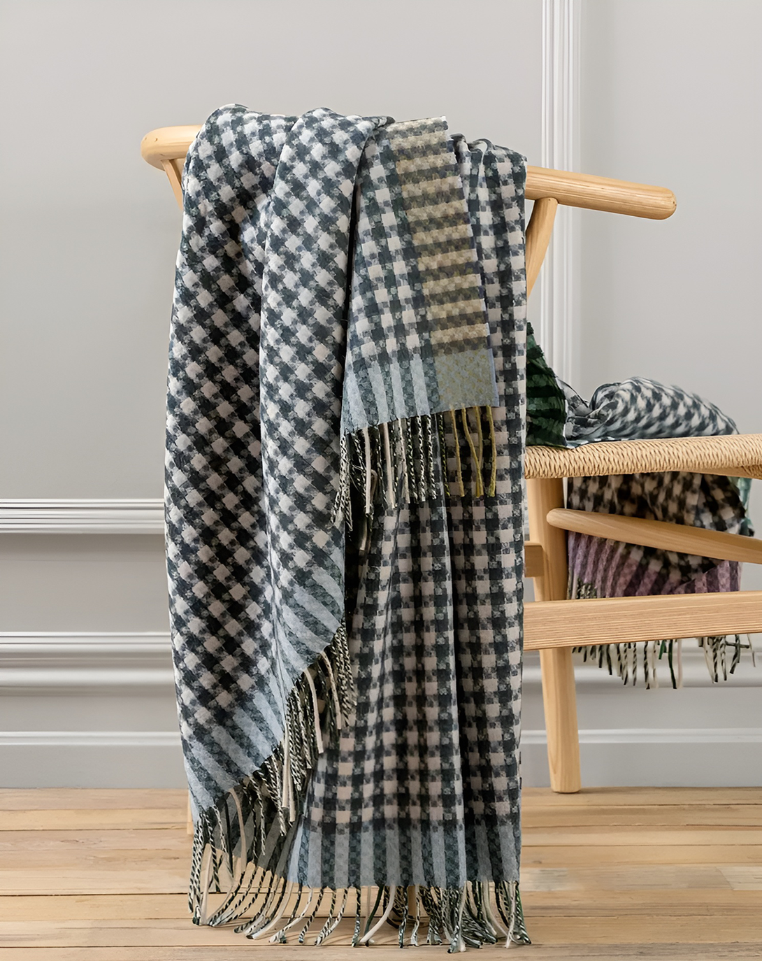 Cisco Luxury Grey & Yellow Throw & Blanket