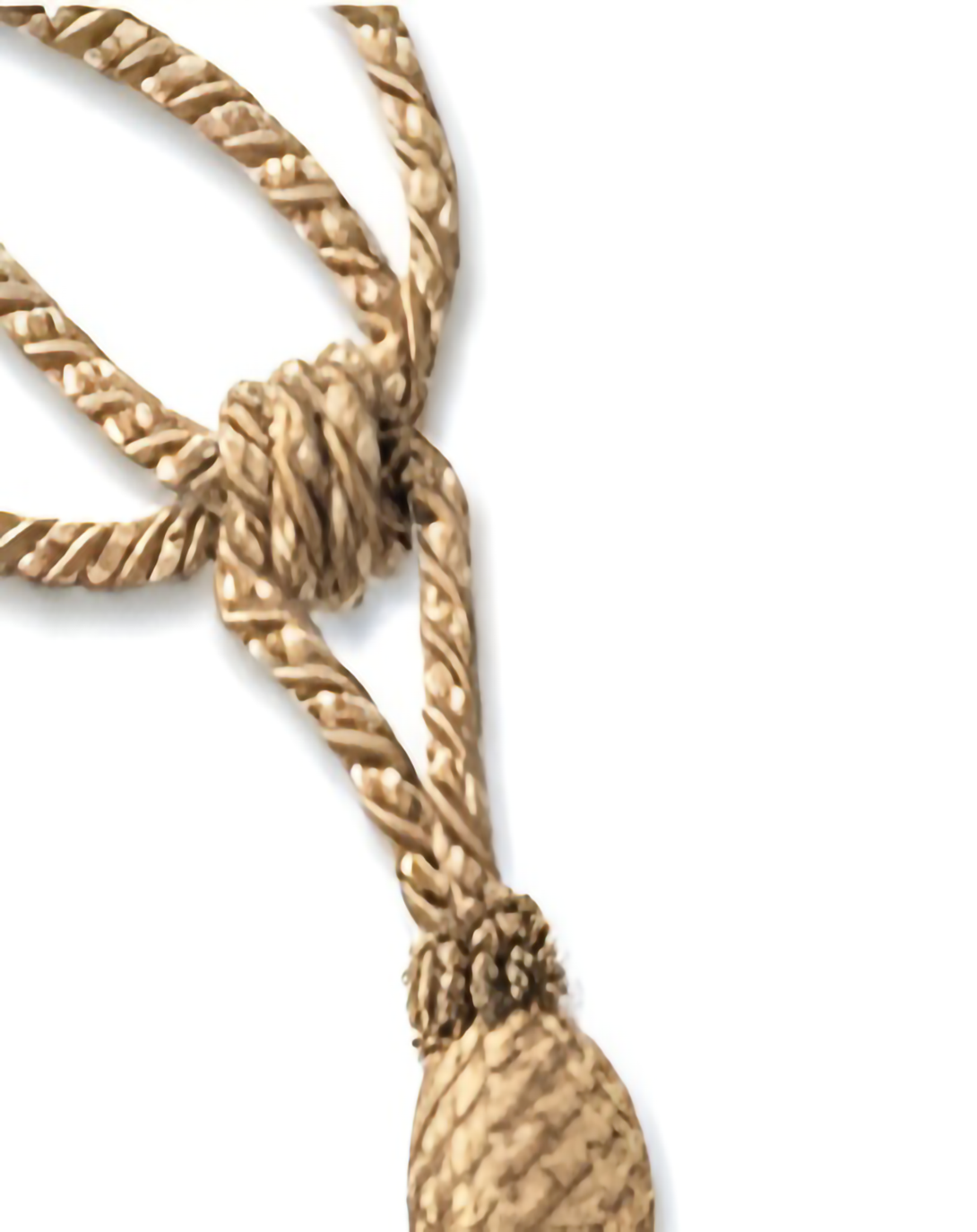 Classic Golden Polyester Tie Back