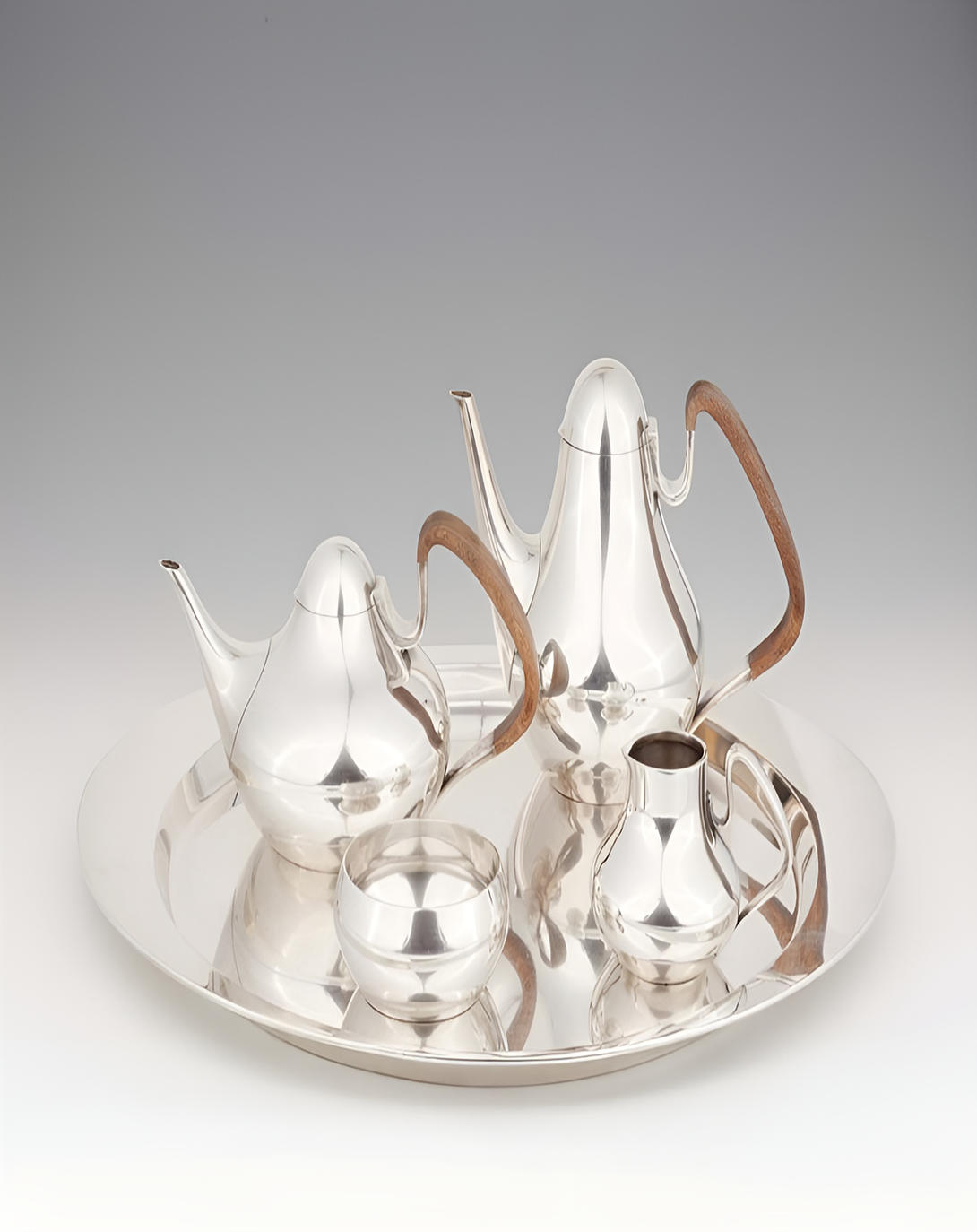 Classic Silver Plated Tea Cup Kettle