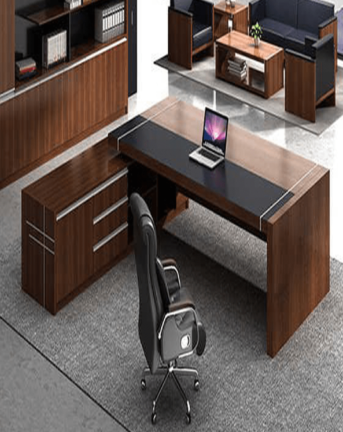 Claw Brown Director Table | director tables with storage ANGIE HOME