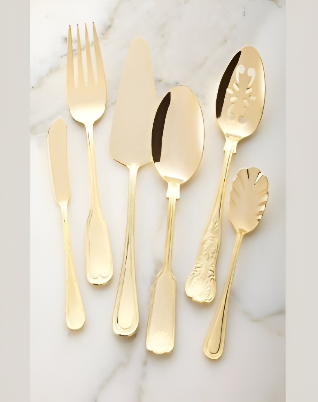 Clinton Gold Finish Cutlery Set