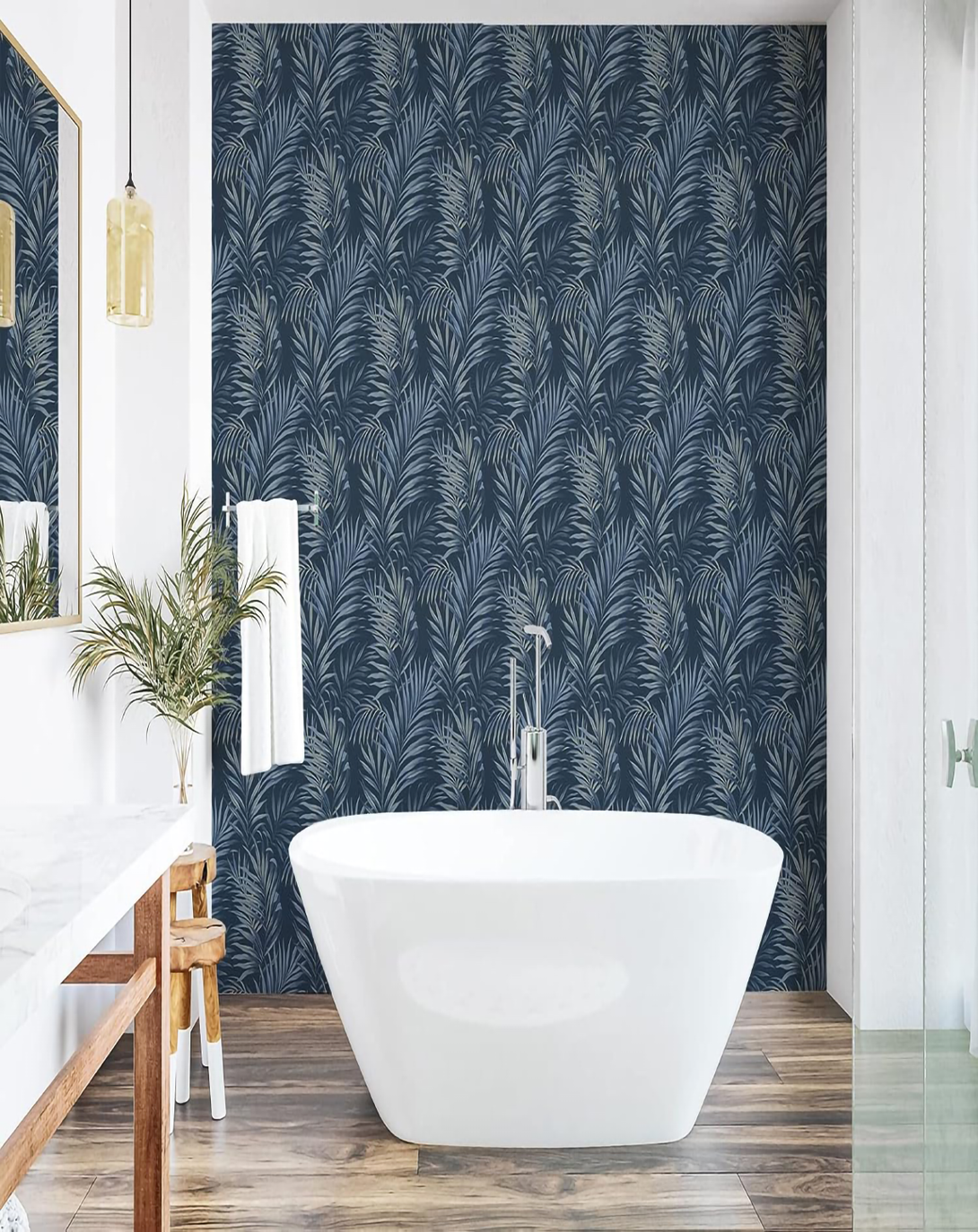 Coconut Palm Breathable Mix Color Wallpaper ANGIE HOMES