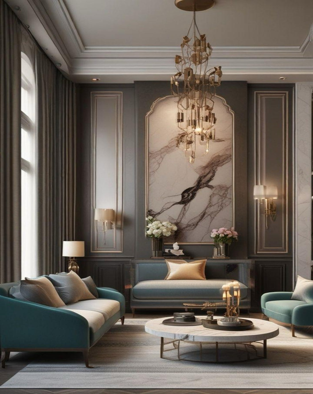 Contempo Luxe Fabric Sofa