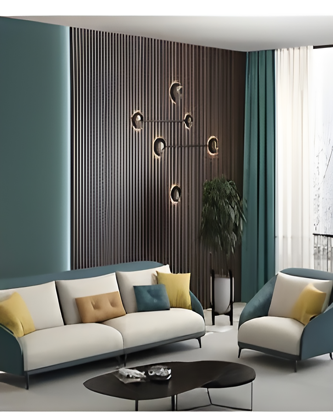 Contempo Luxe Fabric Sofa ANGIE HOMES