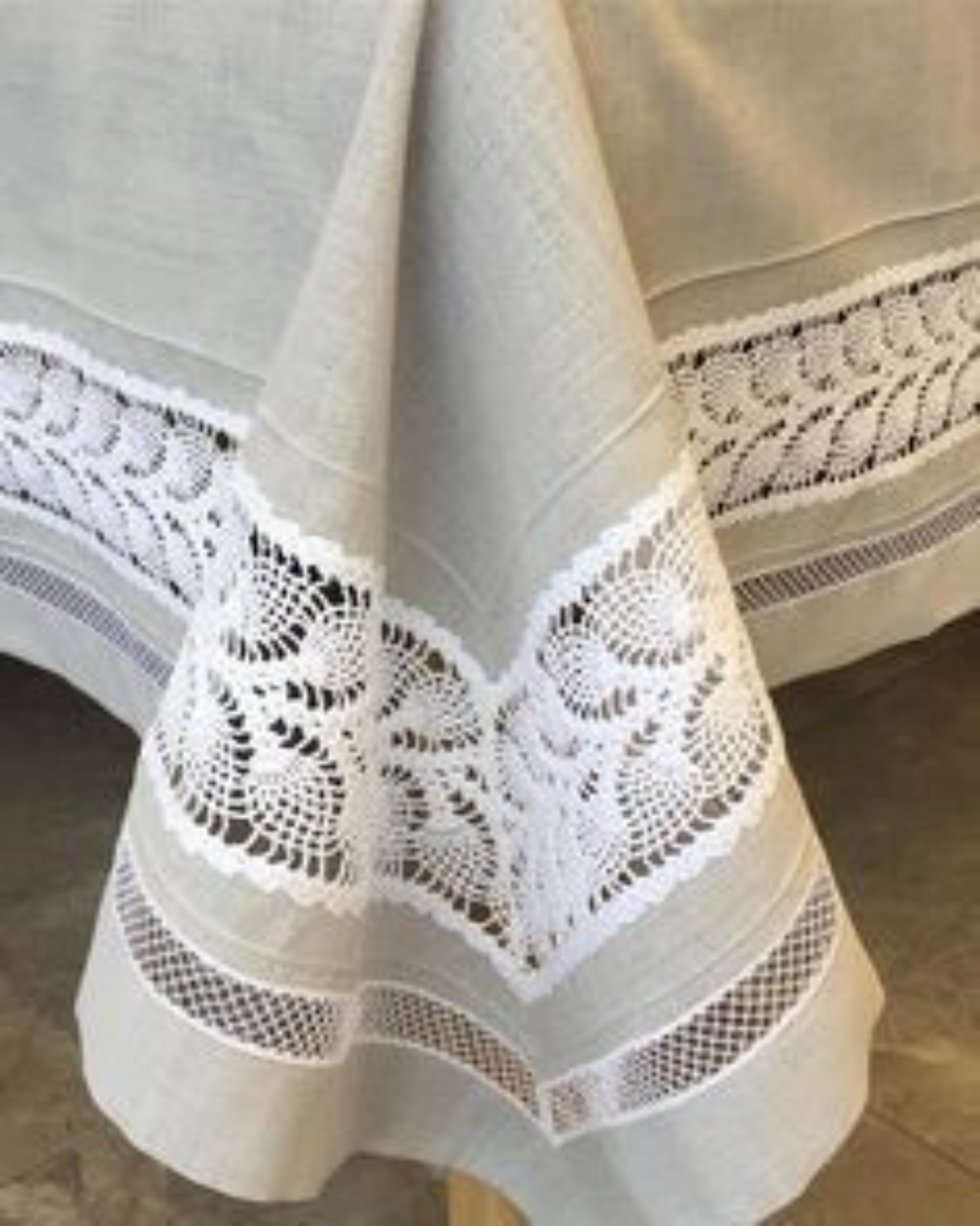 Custom White Modern Table Cloths ANGIE HOMES