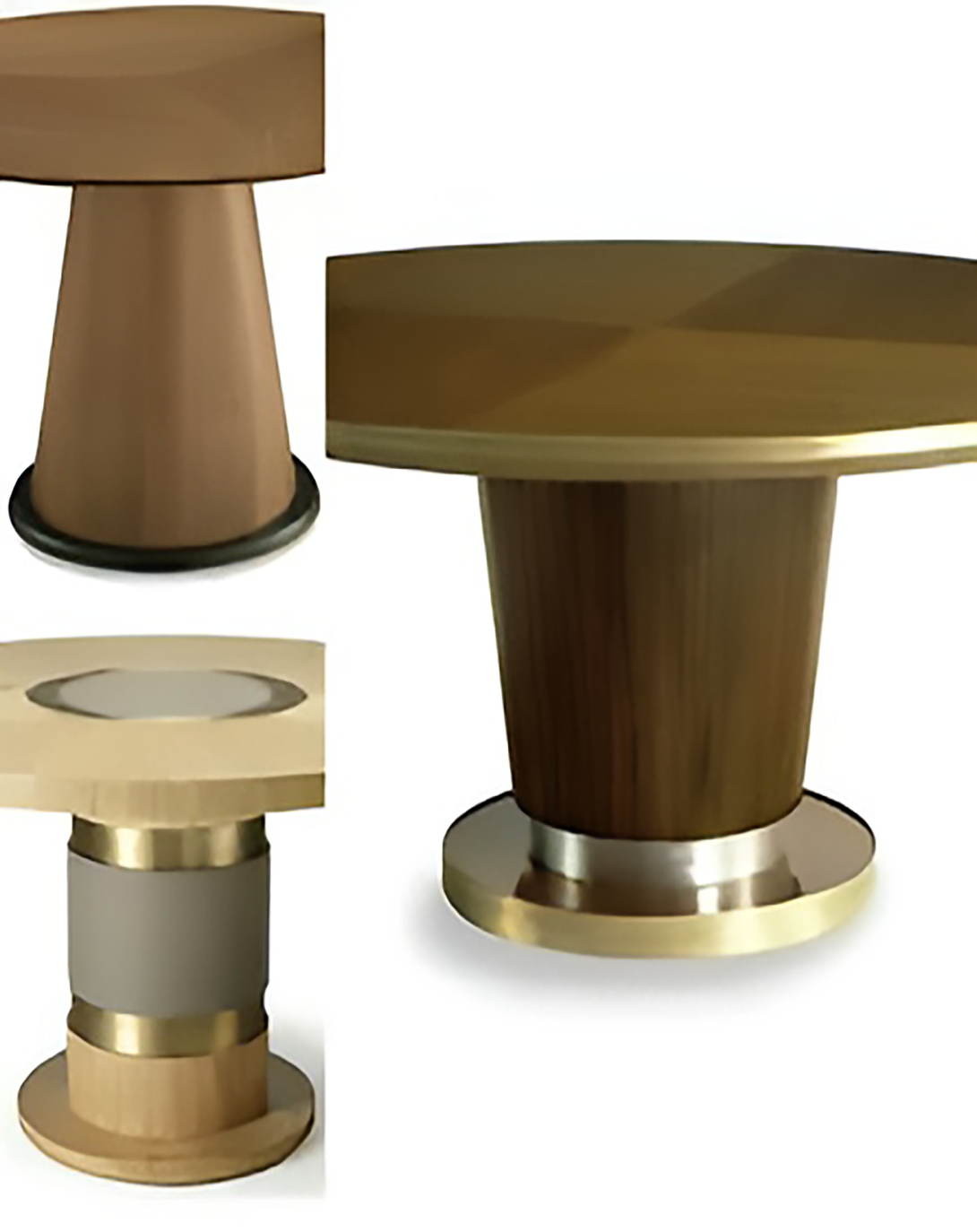 Cyrus golden Brown Meeting Table ANGIE HOMES