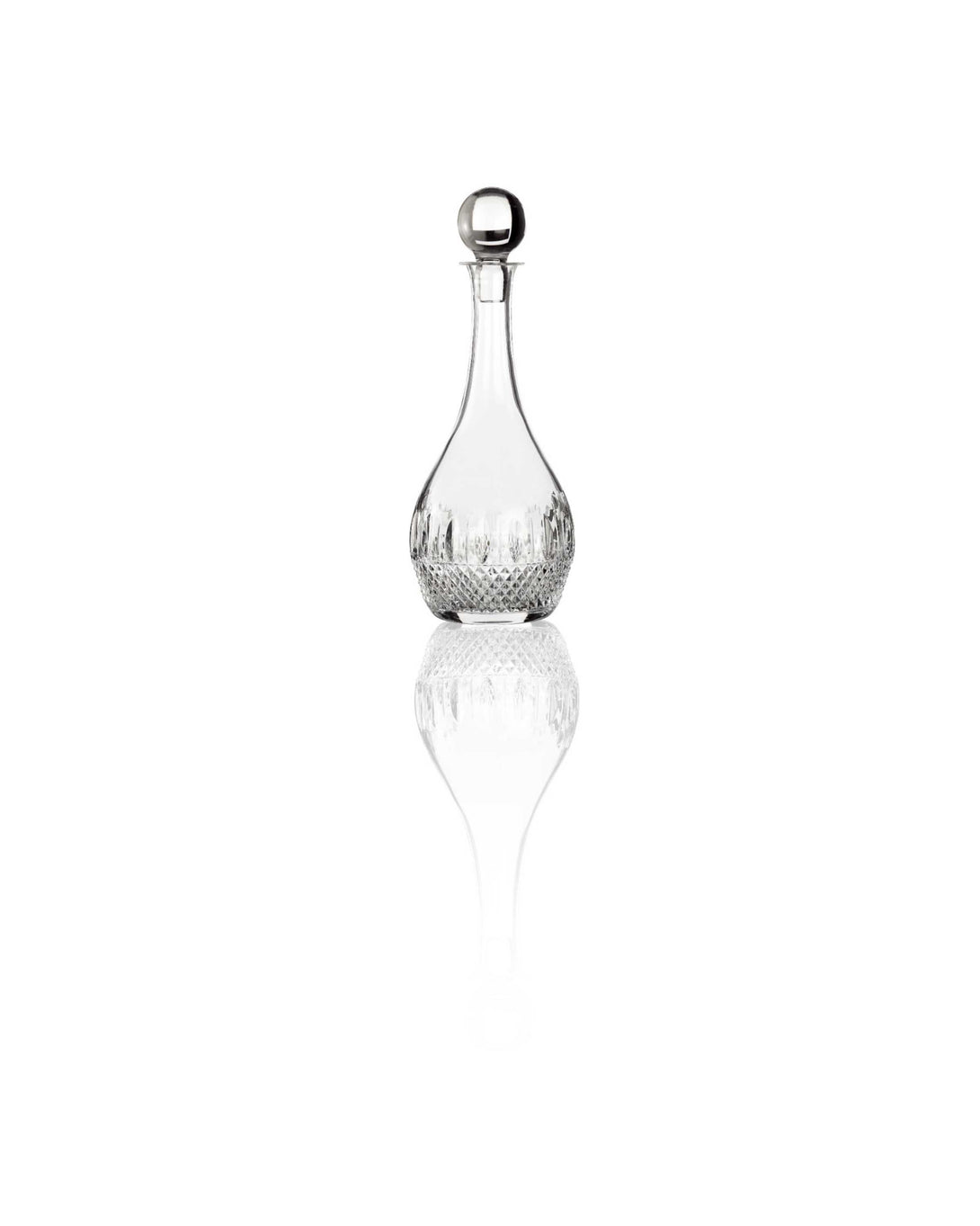 Crystal Glass Tall Round Wine & Whiskey Decanter ANGIE HOMES
