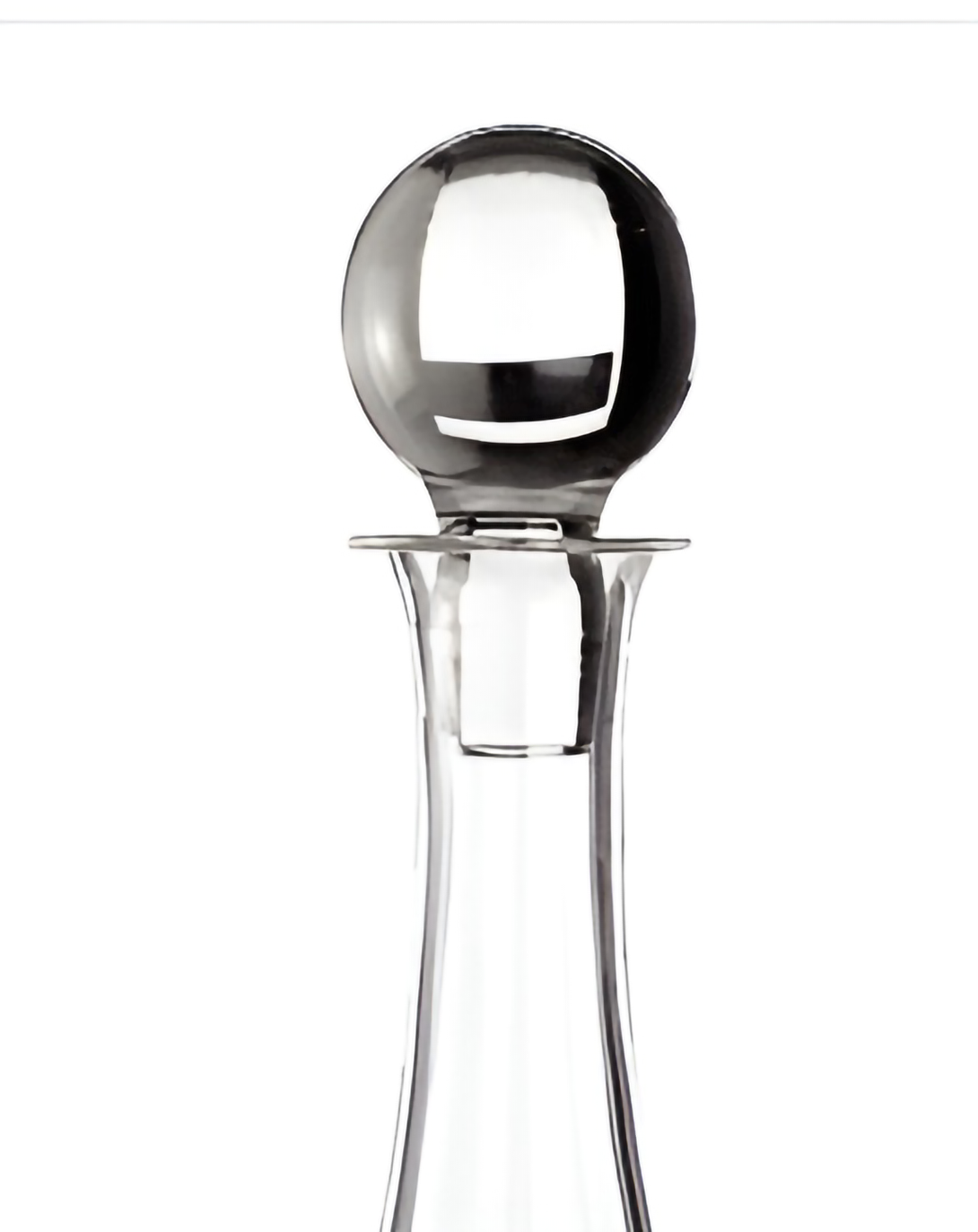DELLA CLEAR CRYSTAL TALL ROUND DECANTER