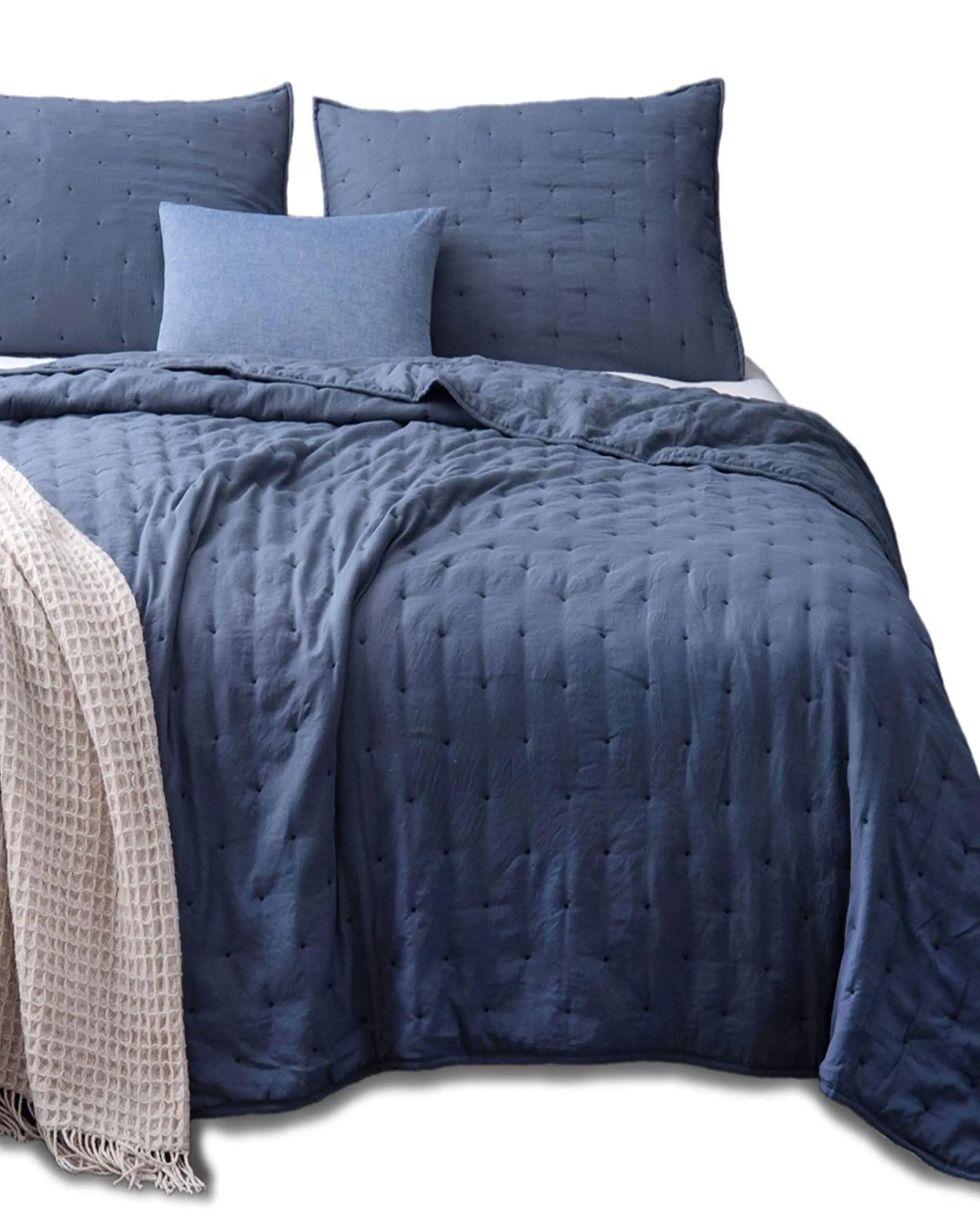 DELRON BLUE BEDDING ANGIE KRIPALANI DESIGN- ANGIE HOMES - ANGIES INDIA