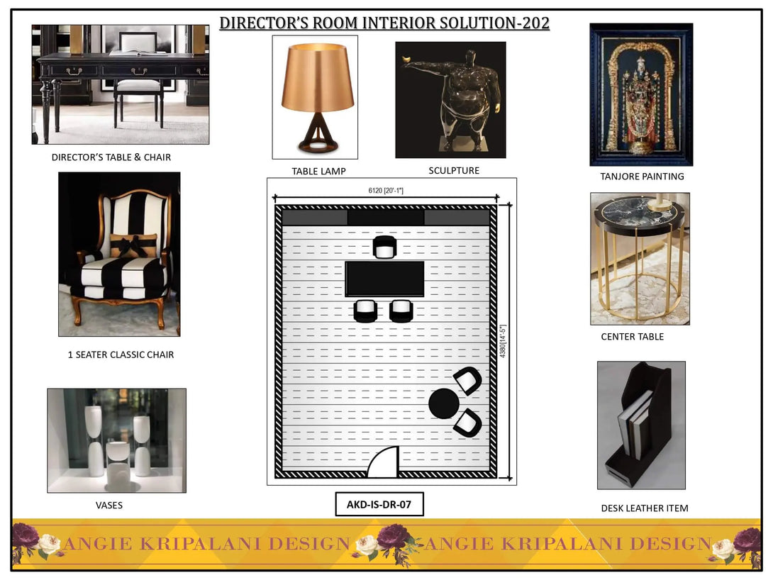 Luxury Director Room Interior Design Solution
