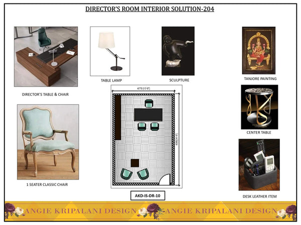 Director's Room Interior Solution-204 ANGIE HOMES