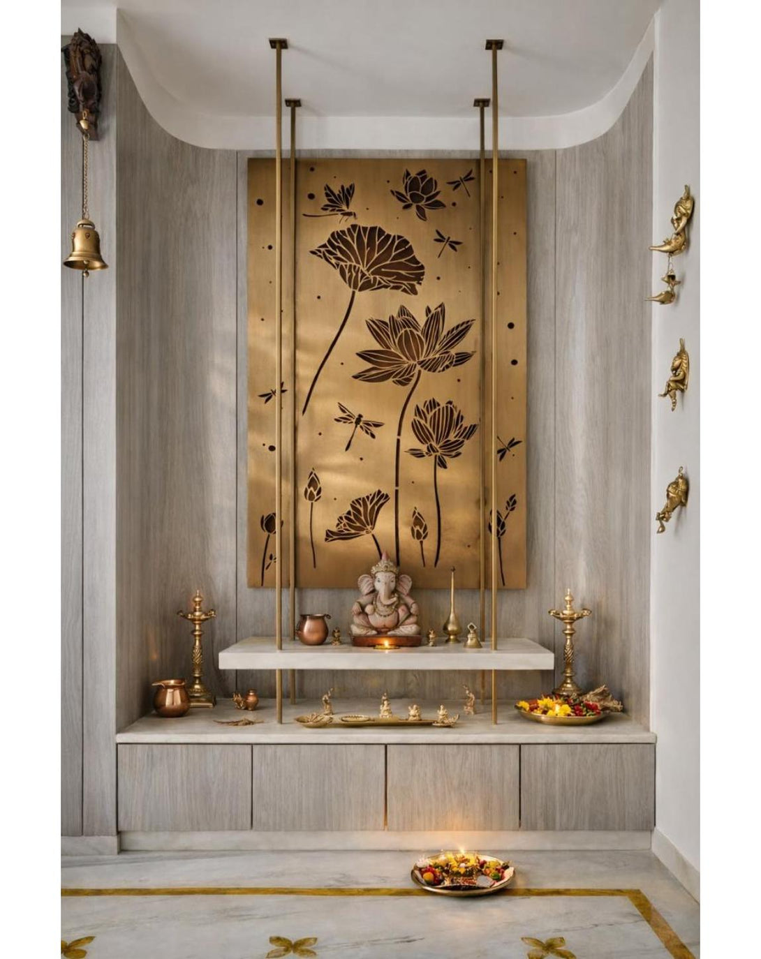 Divya Essence Pooja Room Design | Best Pooja Room Design Ideas – ANGIE ...