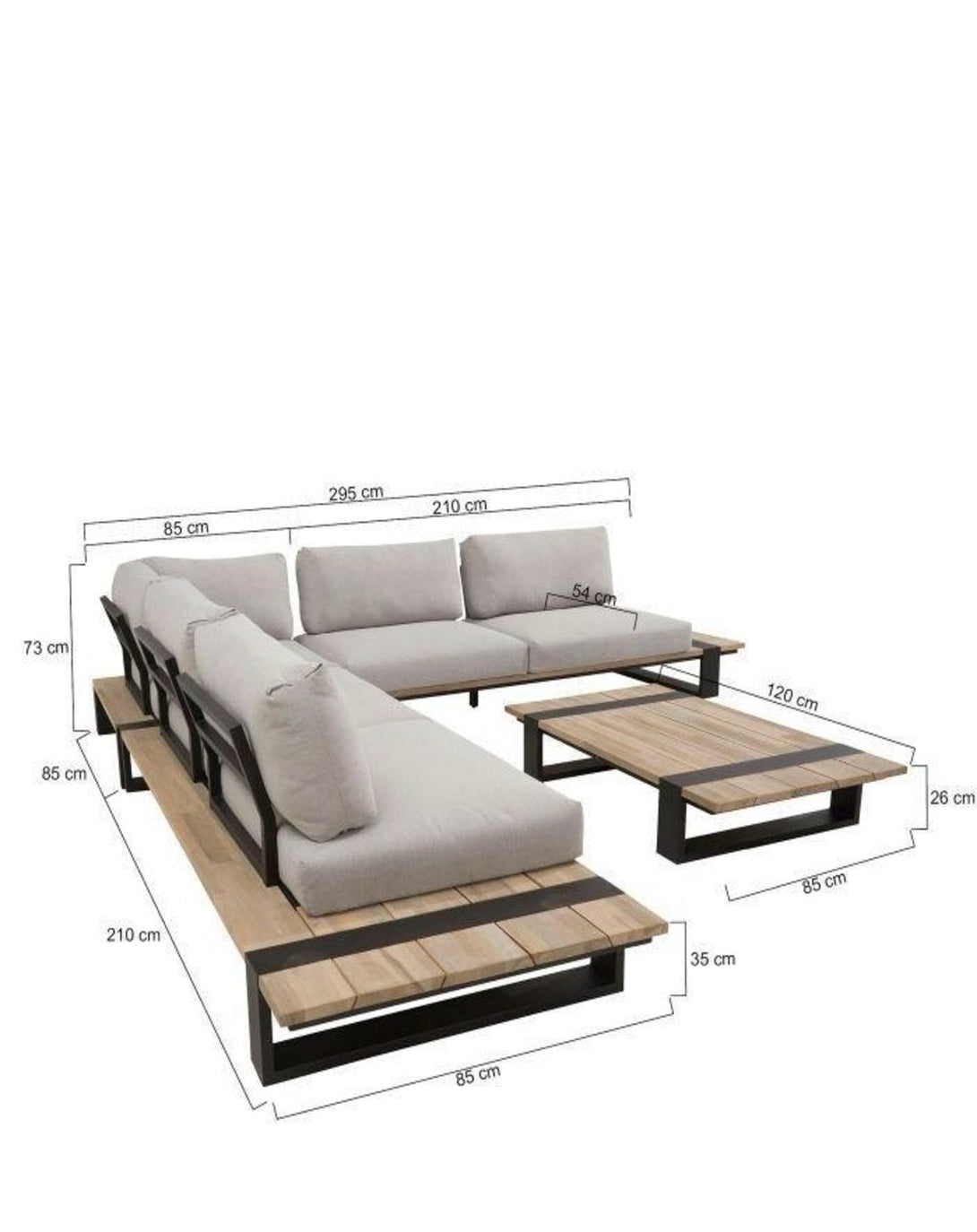 Driftwood Deck Outdoor L Shaped Sofa