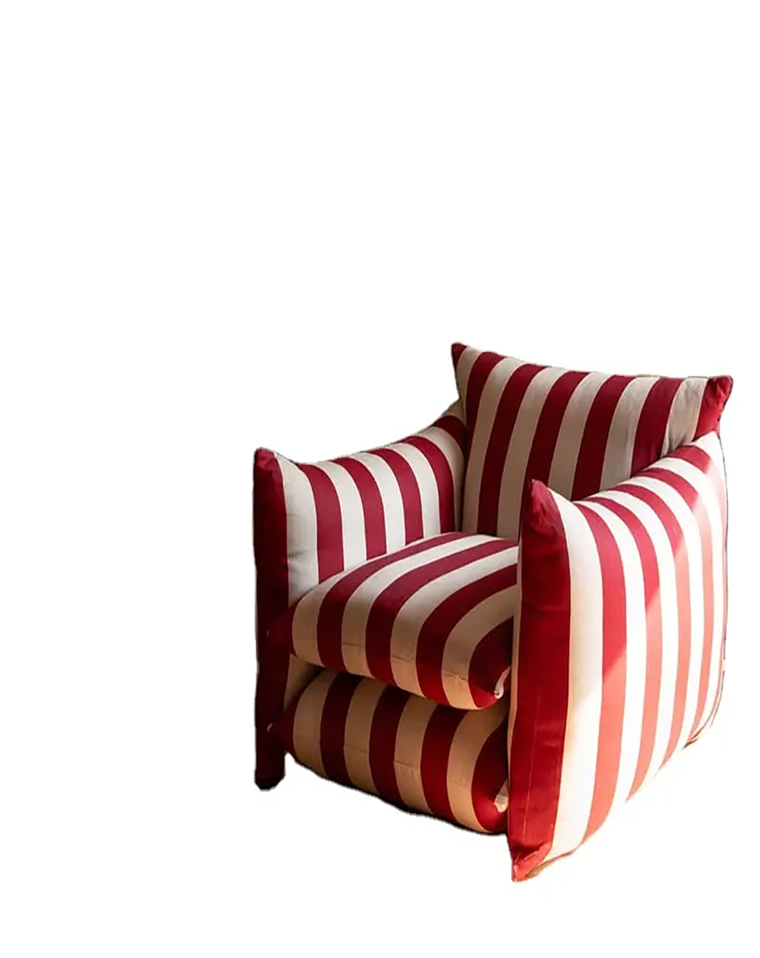 Durability Red And White Modern Sofa Chair ANGIE HOMES