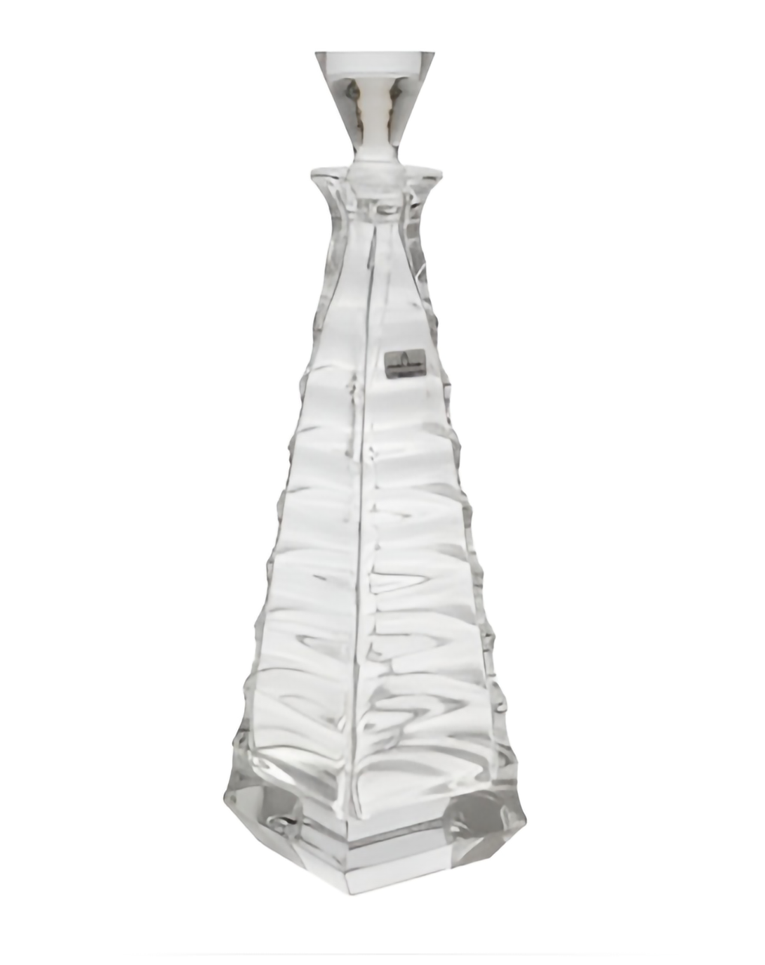 ELISE CLEAR CRYSTAL PYRAMID DECANTER